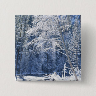 USA, California, Yosemite National Park, 2 15 Cm Square Badge