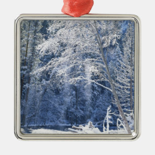USA, California, Yosemite National Park, 2 Metal Tree Decoration