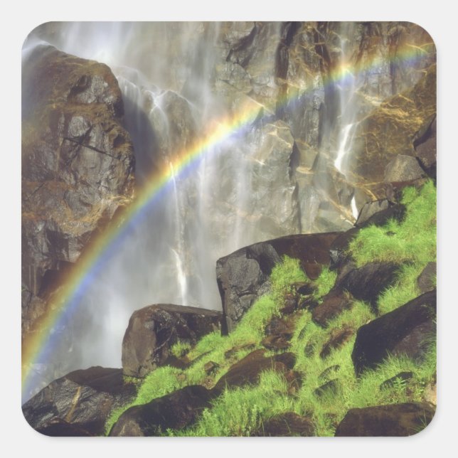 USA, California, Yosemite National Park. A Square Sticker (Front)