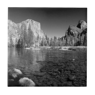 USA, California. Yosemite Valley View Tile