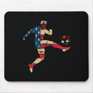 Usa Can Mex Flag Soccer North America Football Fan Mouse Mat