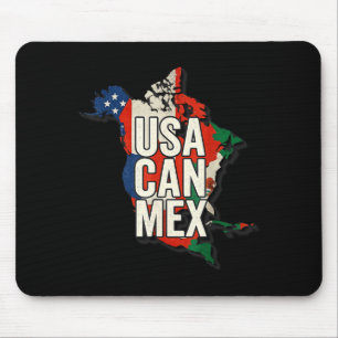 Usa Can Mex Soccer North America Football Fan  Mouse Mat