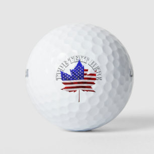 USA Canada Golf Gift Custom US Canada Golf Balls