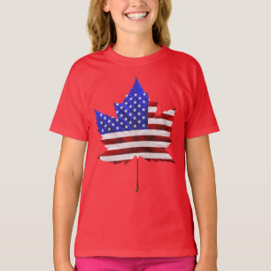 USA Canada T-Shirts Canada US Kids Shirts Hoodies