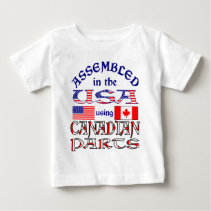 USA Canadian Parts 2 Baby T-Shirt