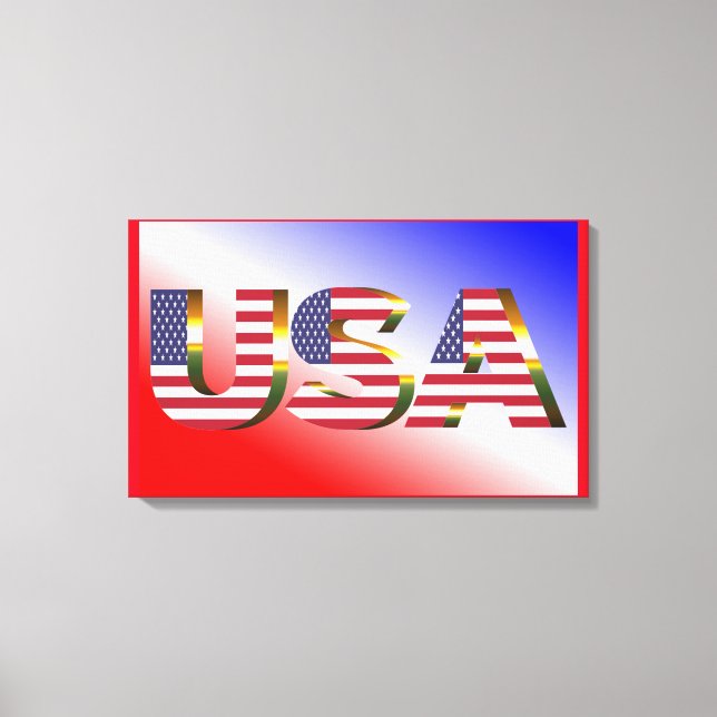 USA  CANVAS PRINT (Front)
