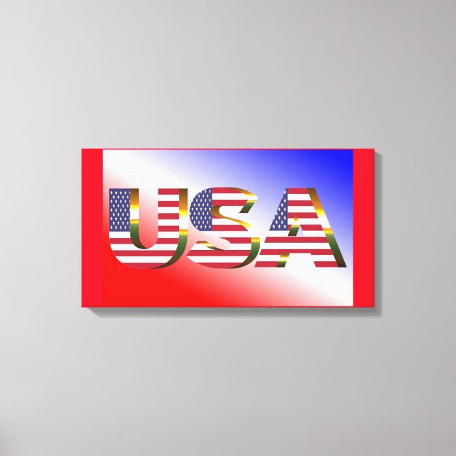 USA  CANVAS PRINT (Front)