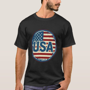 USA Casual Women Men Patriotic American Pride Summ T-Shirt
