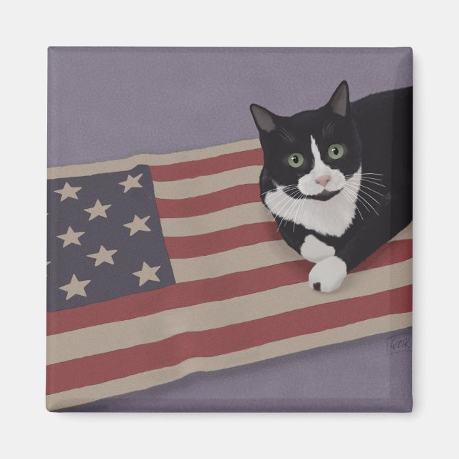 USA Cat  Magnet (Front)