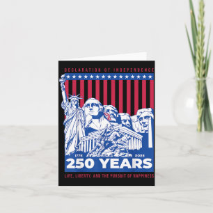 USA Celebrates 250 1776 to 2026 American Patriot Card