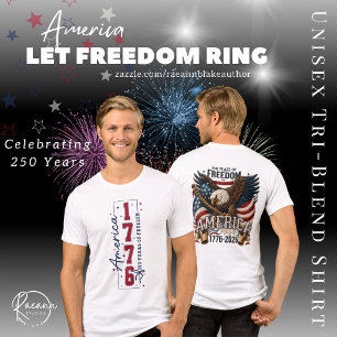 USA Celebrating 250 Years Unisex Tri-Blend Shirt
