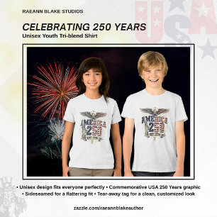 USA Celebrating 250 Years Youth Tri-Blend Shirt