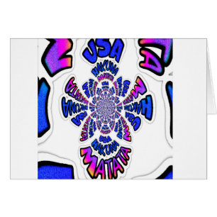 USA Celebration: Lovely Fun Text Dynamic Art