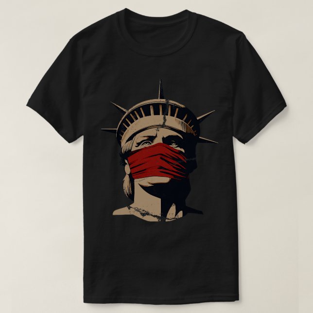 USA Censorship Distressed T-Shirt (Design Front)