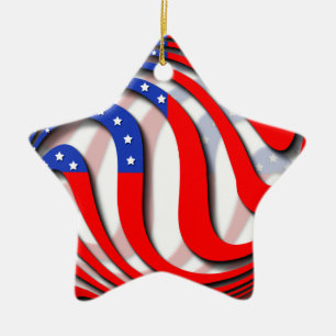 USA CERAMIC TREE DECORATION