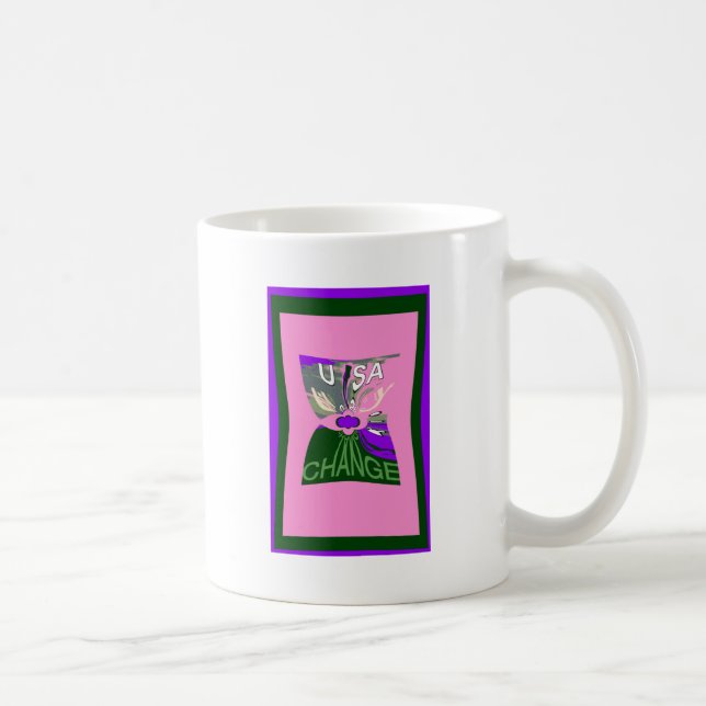 USA Change Art Print Coffee Mug (Right)