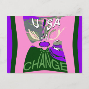 USA Change Art Print Postcard