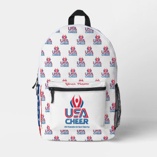 USA Cheer Flag Customisable Backpack