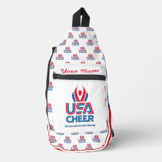 USA Cheer Flag Customisable Sling Bag