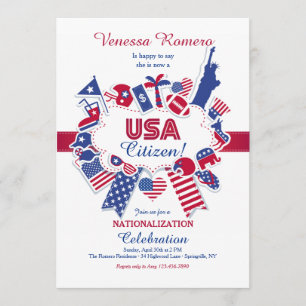 USA Citizen Nationalisation Party Invitation