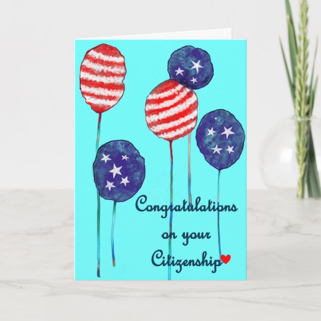 Usa citizen thank you card (Front)