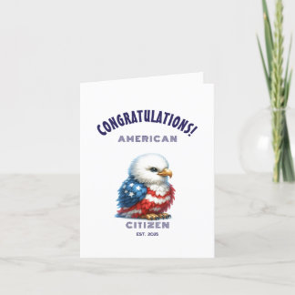 USA Citizenship Congratulations American Card