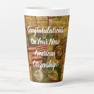USA Citizenship Latte Mug