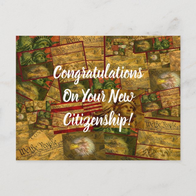 USA Citizenship Postcard (Front)