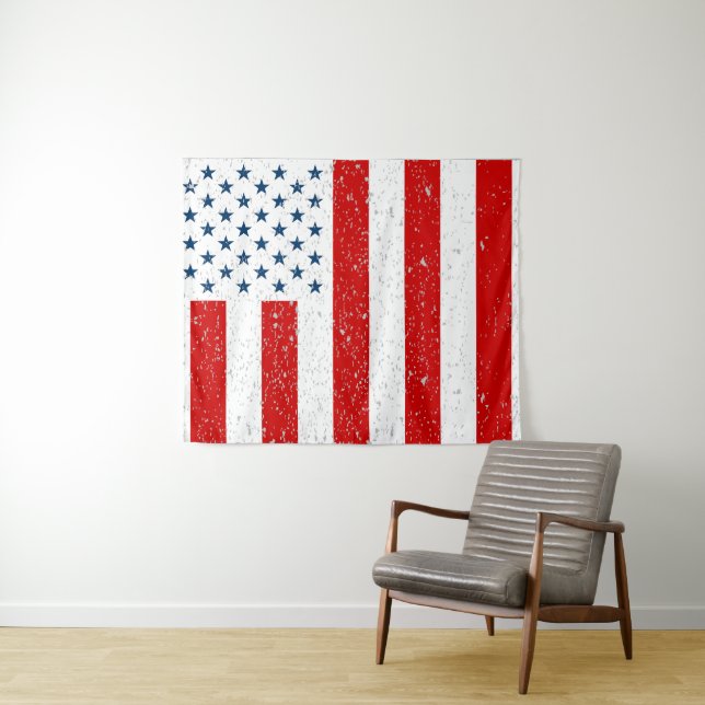 USA Civil Flag of Peacetime Tapestry (In Situ (Horizontal))