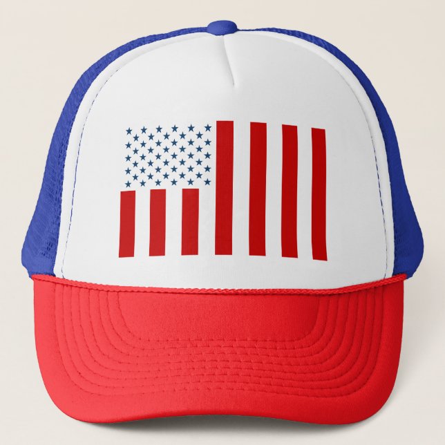USA Civil Flag of Peacetime Trucker Hat (Front)