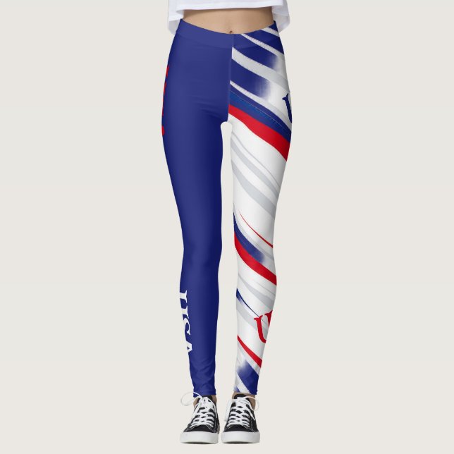 USA classic colourful  Leggings (Front)