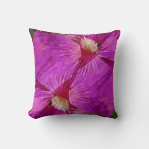 USA, Colorado, Boulder. Clematis flower montage Cushion