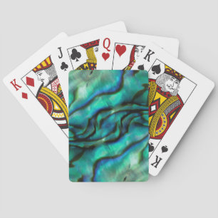 USA, Colorado, Lafayette. Abalone shell montage Playing Cards