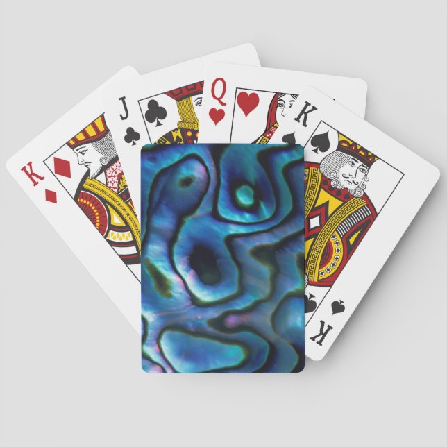 USA, Colorado, Lafayette. Abalone shell Playing Cards (Back)