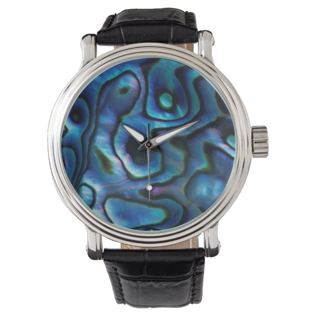 USA, Colorado, Lafayette. Abalone shell Watch (Front)