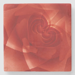 USA, Colorado, Lafayette. Red rose montage Stone Coaster