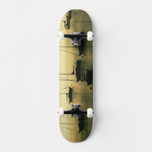 USA, Colorado, Lake Dillon. The early morning Skateboard