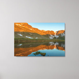 USA, Colorado, Mt. Evans. Summit Lake Reflection Canvas Print