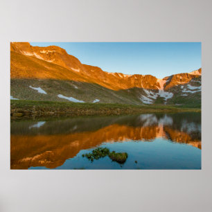 USA, Colorado, Mt. Evans. Summit Lake Reflection Poster
