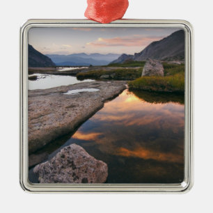 USA, Colorado, Rocky Mountain NP.  Sunrise in Metal Tree Decoration