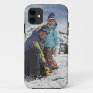 USA, Colorado, Telluride, Father and daughter iPhone 11 Case