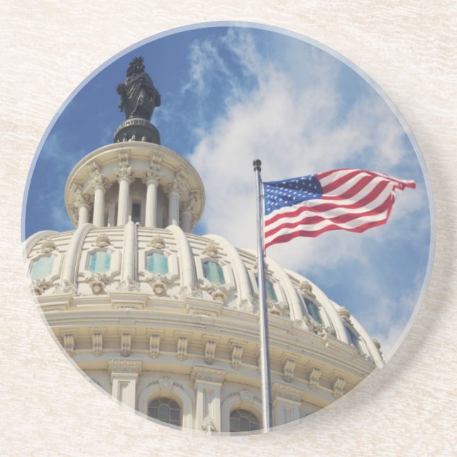 USA, Columbia, Washington DC, Capitol Building Coaster (Front)