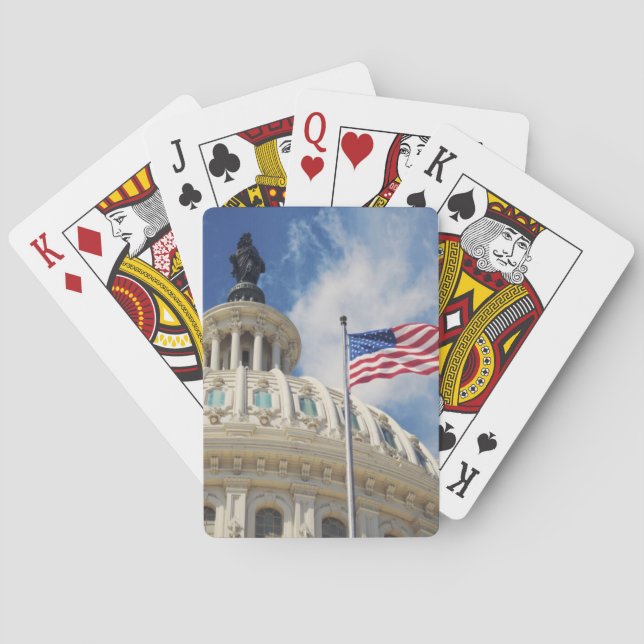 USA, Columbia, Washington DC, Capitol Building Playing Cards (Back)