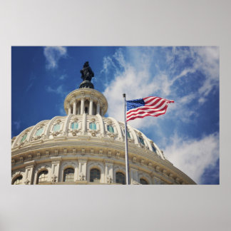 USA, Columbia, Washington DC, Capitol Building Poster