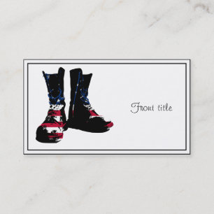 USA Combat Boots Business Card