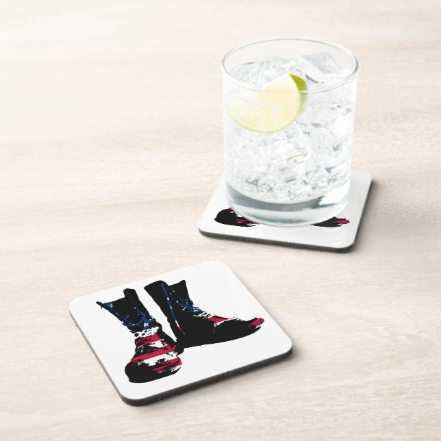 USA Combat Boots Coaster (Right Side)