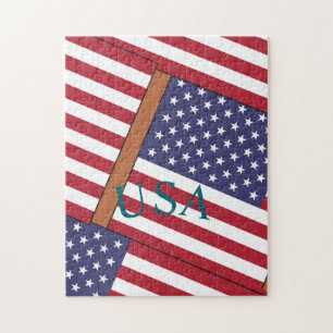 USA Country Flag Thunder_Cove Jigsaw Puzzle