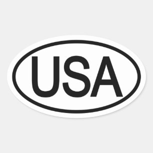 USA Country of Origin Oval Decal Sticker