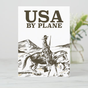 USA Cowboy Travel poster