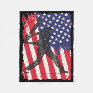 Usa Cricket Jersey America Cricket 1  Fleece Blanket